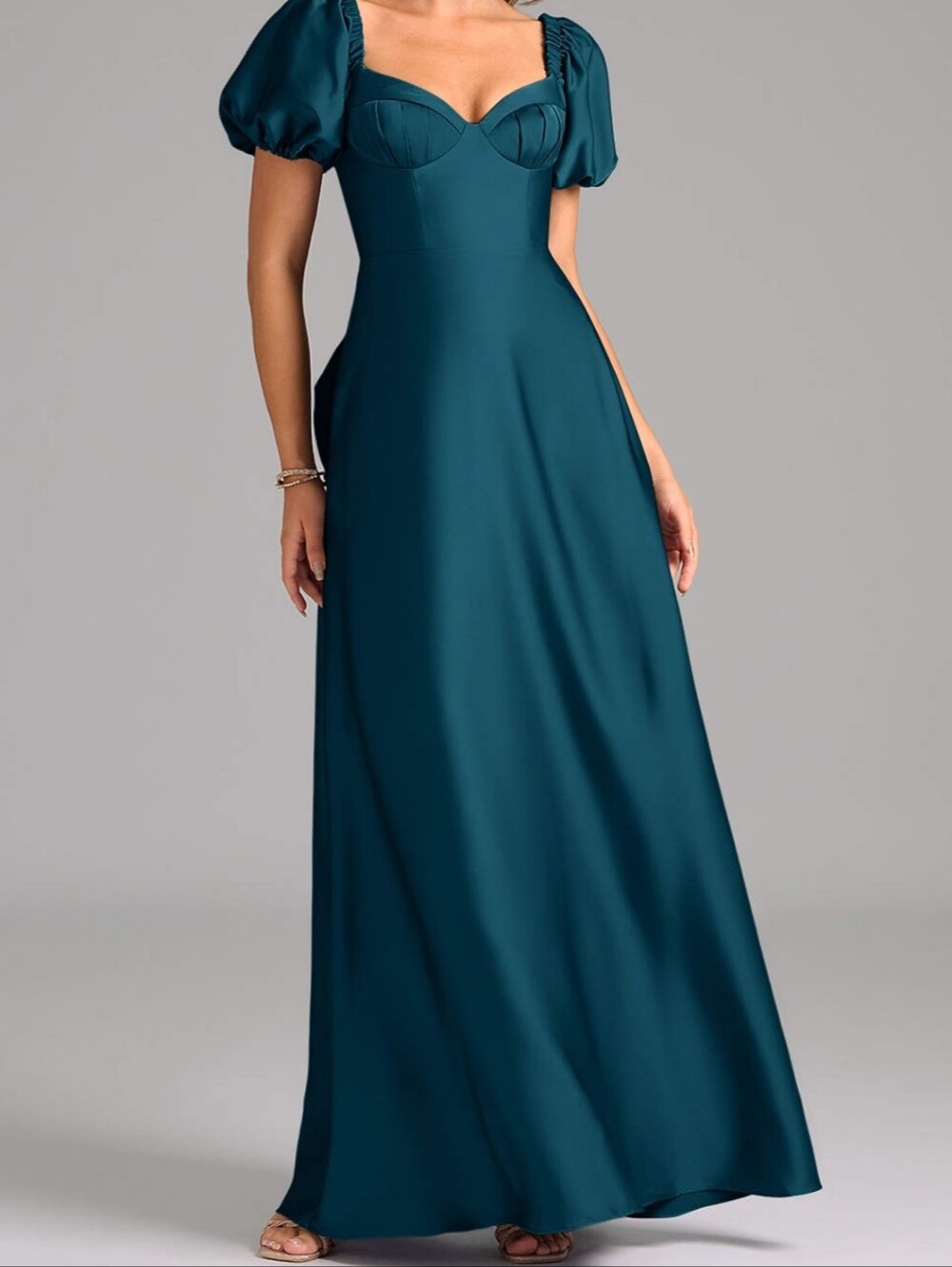 Azazie Fatima Dress Size A6 Ink Blue NWY